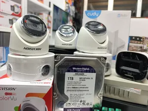 Hikvision Colorvu 4 Camera Set+Dvr+1tb+Router — Kufungiwa | Tz