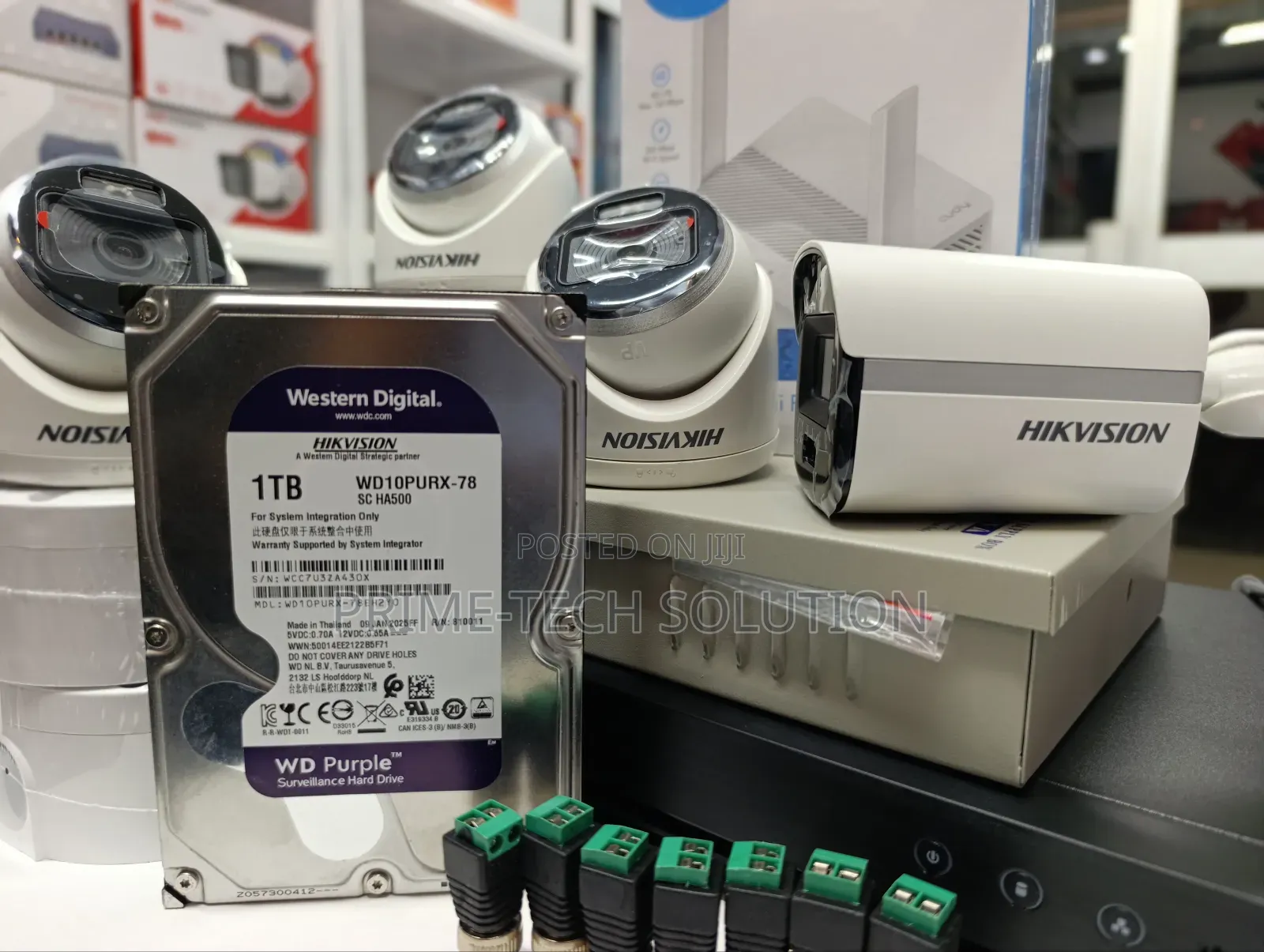 Hikvision Colorvu 4 Camera Set+Dvr+1tb+Router — Kufungiwa | Tz