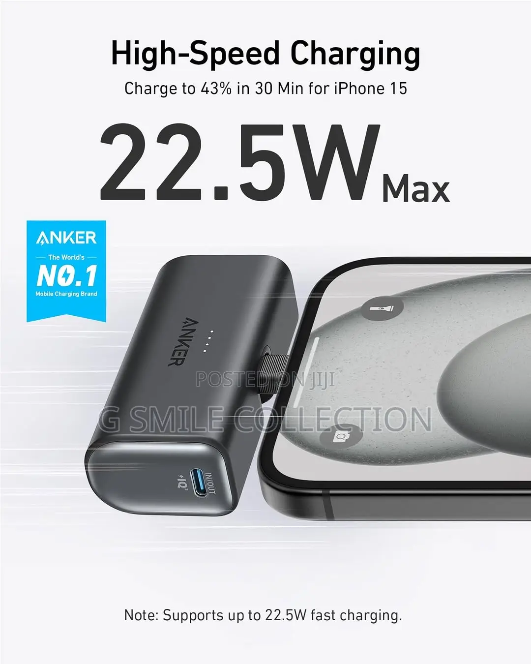 Anker Nano Power Bank (22.5w, Built-in Usb-c Connector)