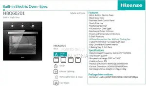 Hisense 60cm Bult-in Electric Oven