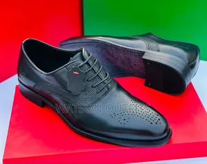 Men's Leather Shoes or Viatu Official and Classic Vya Clarks