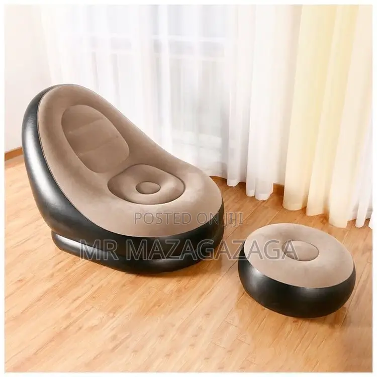 Inflatable Air Sofa With Resting Stool