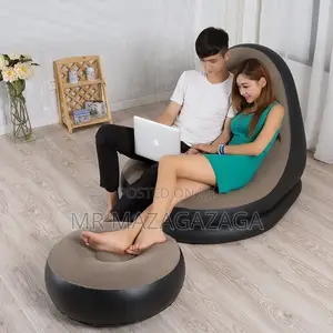 Inflatable Air Sofa With Resting Stool