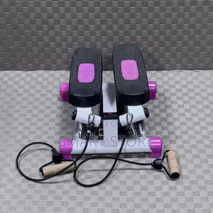 Mini Stepper With Resistance Bands – Full Body Home Workout Trainer