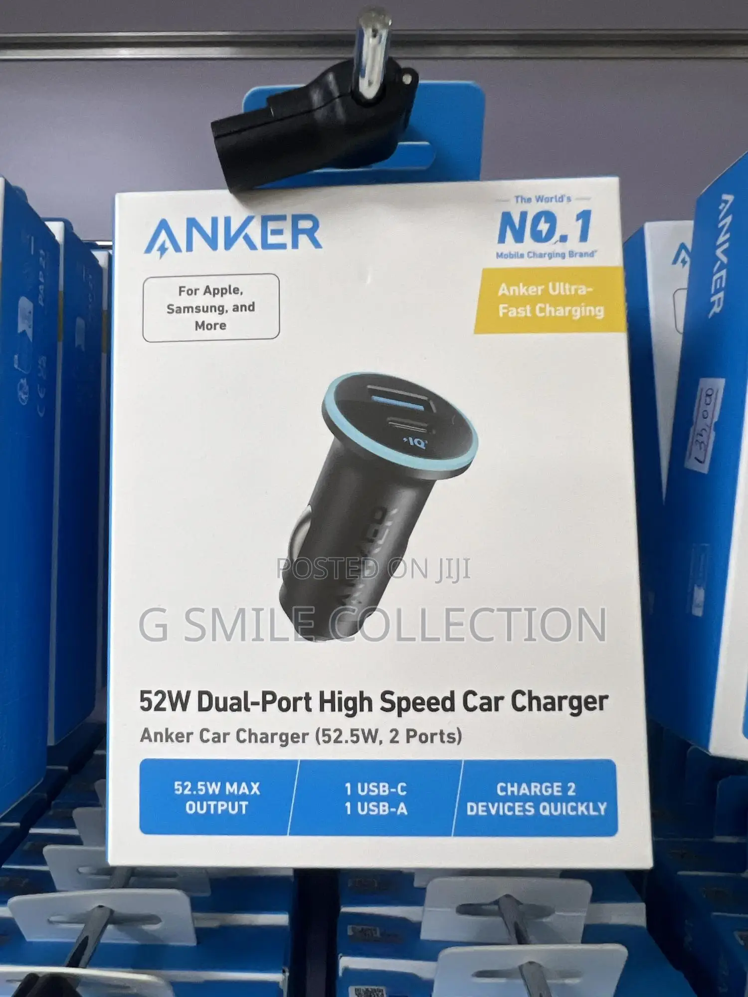 Anker Car Charger (52.5w, 2 Ports)