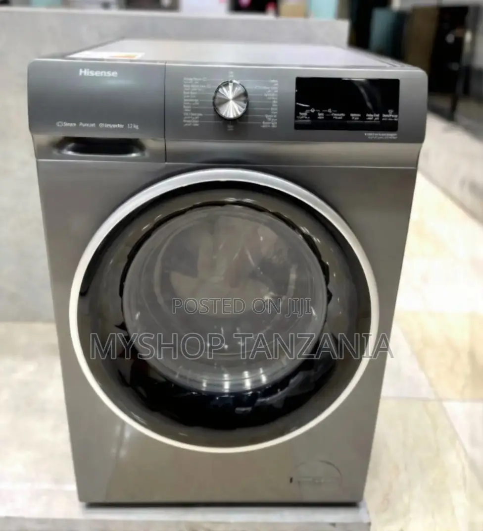 New Hisense Titanium 12kg Front Load Automatic Washing Machine