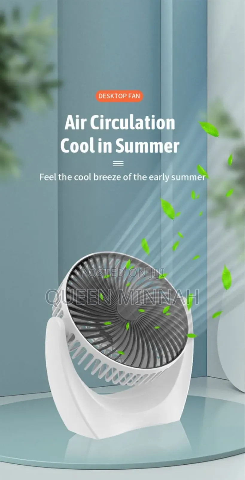 Rechargable and Usb Power Fan
