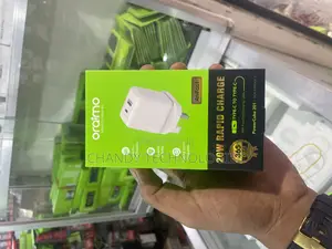 Oraimo Powercube 20w Dual-Port Rapid Wall Charger Kit.