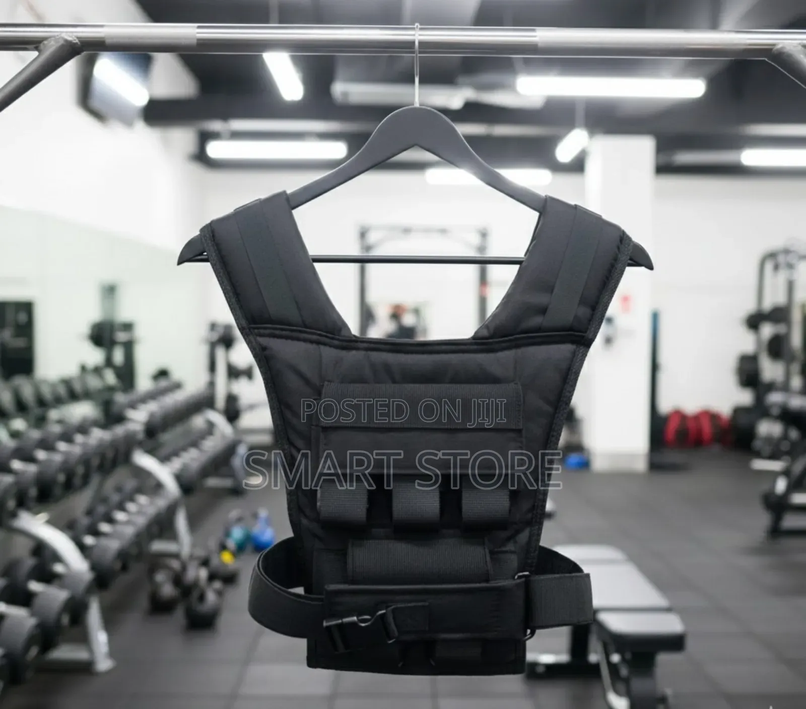 10kg Adjustable Weight Vest – Black