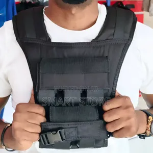 10kg Adjustable Weight Vest – Black