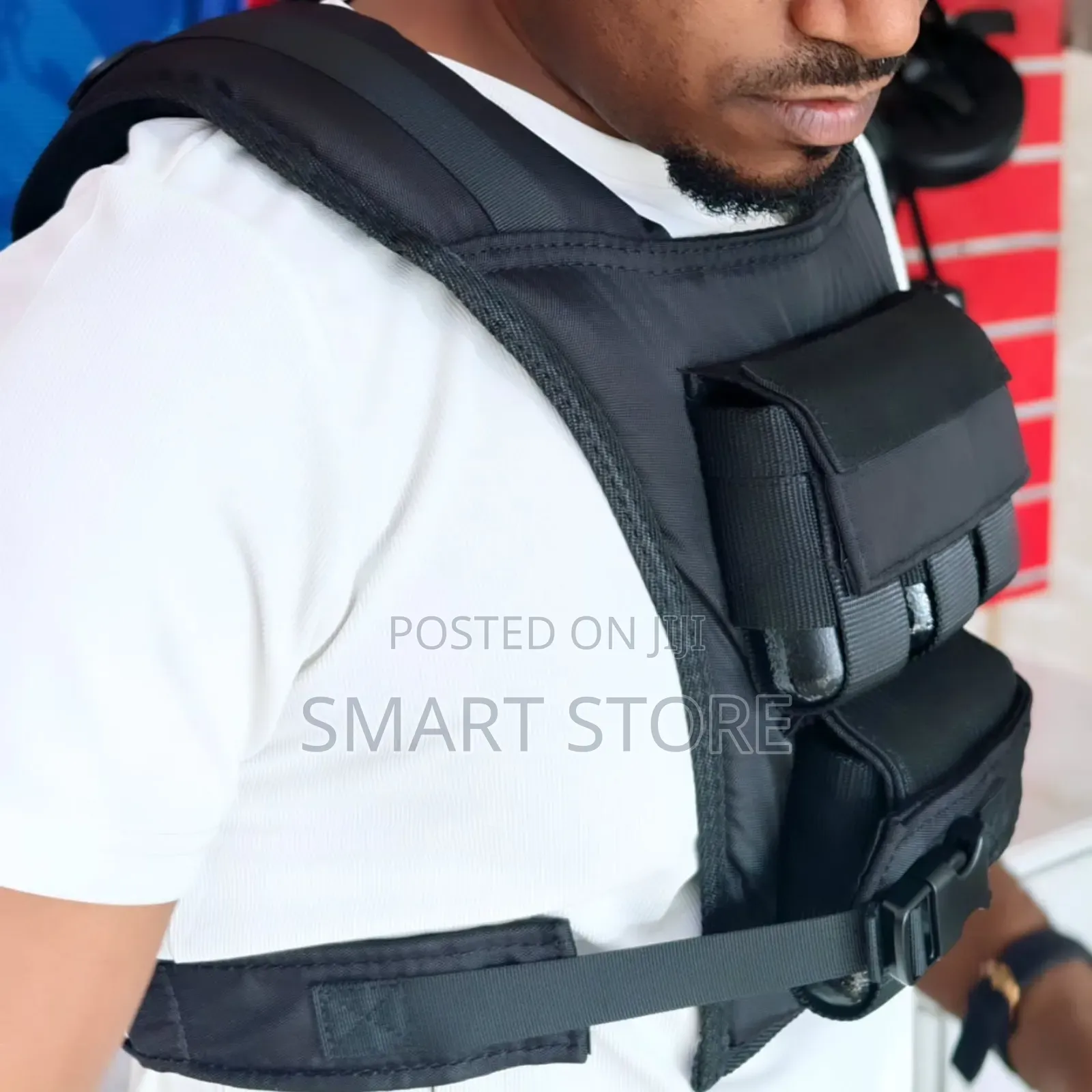 10kg Adjustable Weight Vest – Black