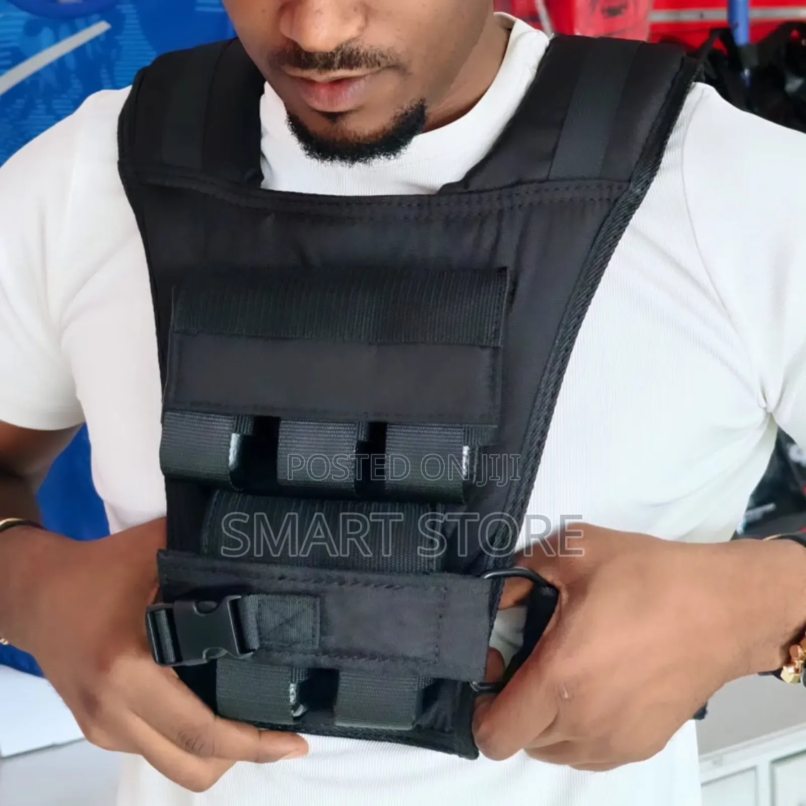 10kg Adjustable Weight Vest – Black