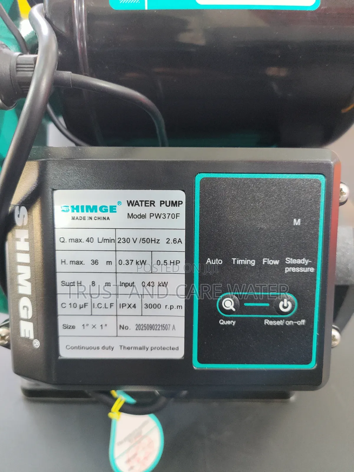 Shimge Surface Pump 0.5hp With Pressure Controller