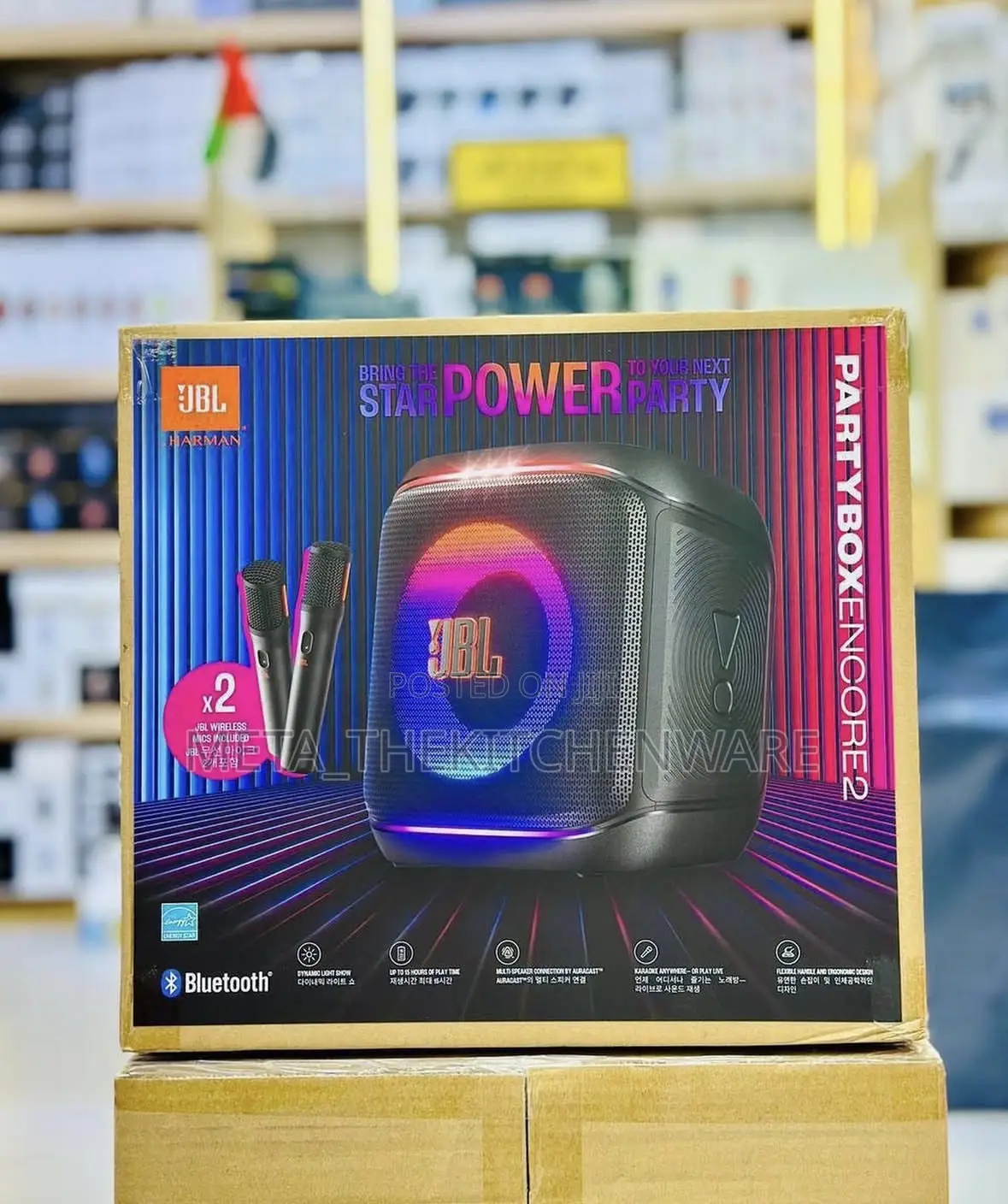 JBL Partybox Encore 2 With 2 Mic 100w