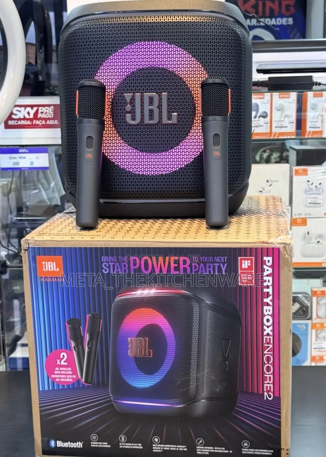 JBL Partybox Encore 2 With 2 Mic 100w