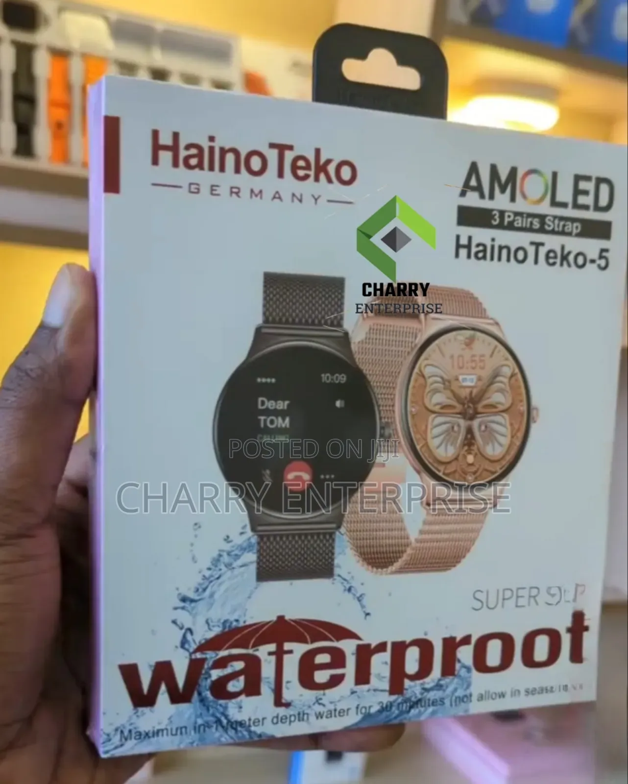 Hainoteko-5 Lady Watch Water Proof Amoled Contact Message Music