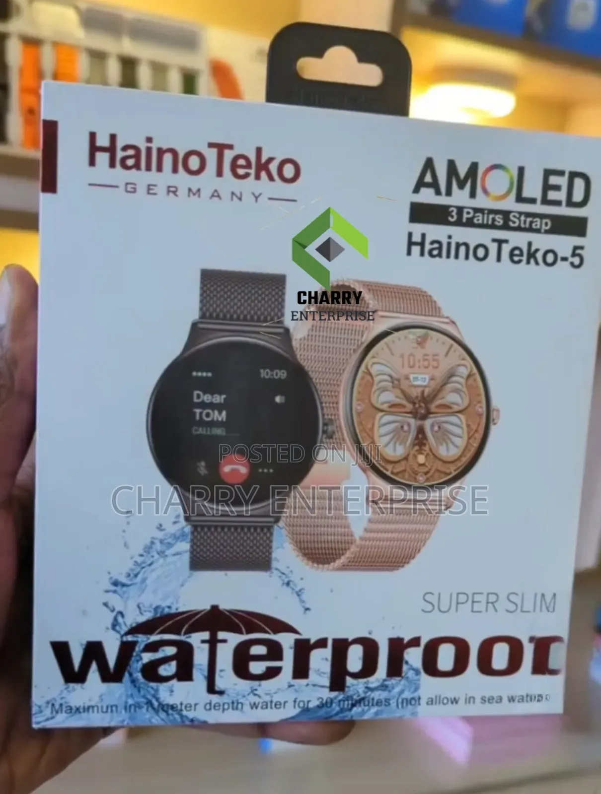 Hainoteko-5 Lady Watch Water Proof Amoled Contact Message Music