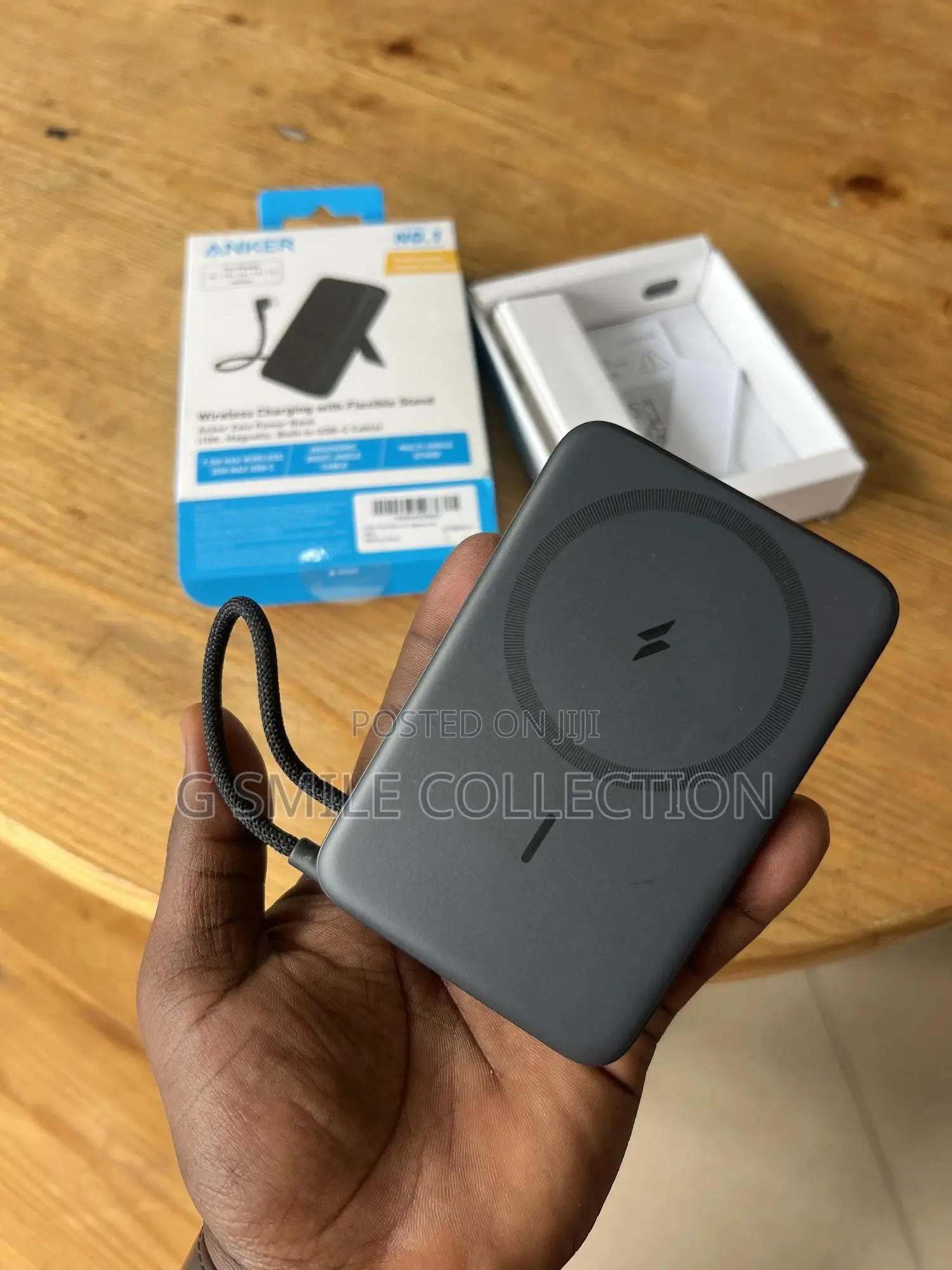 Anker Zolo Powerbank (10000mah, Magnetic, Built-in Usb -C Cable)