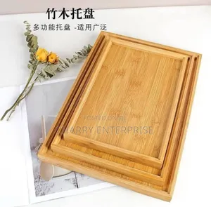 Bamboo Tray 3pcs Set 
Large 30/40cm
Middle 25/35cm
Small 20/30cm