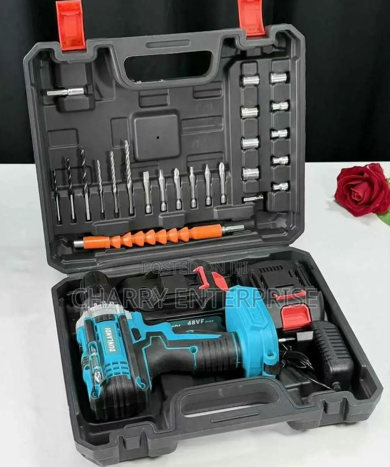 Alihuang 48v Cordless Drill Machine Tool Kit Yenye Nguvu