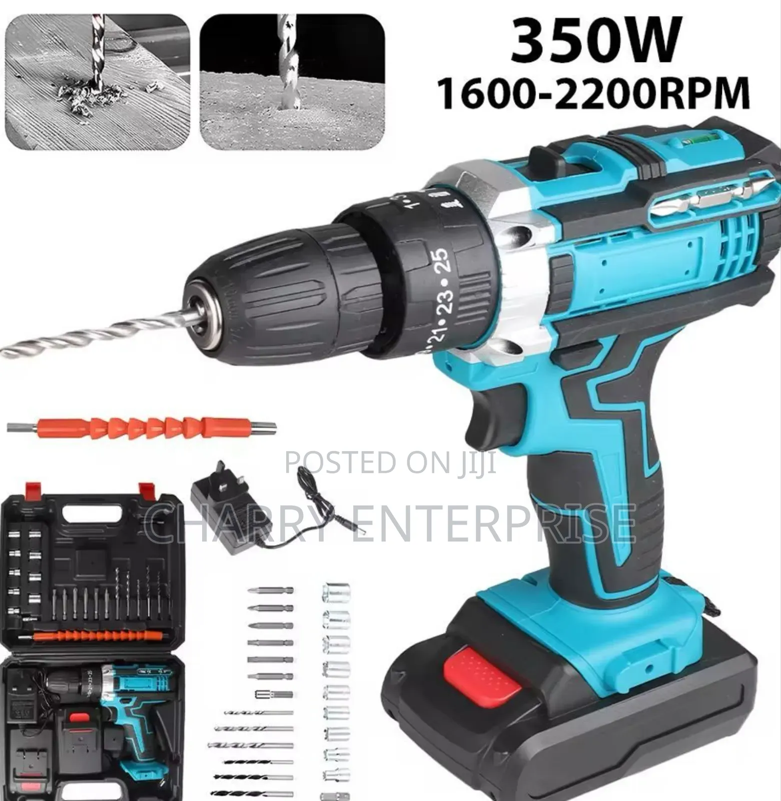 Alihuang 48v Cordless Drill Machine Tool Kit Yenye Nguvu
