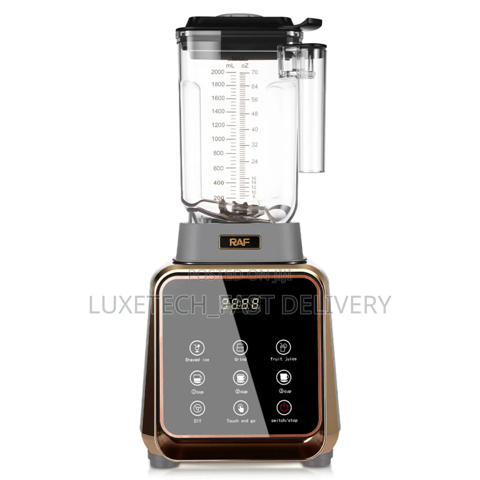 Raf 2l Electric Smoothie Blender With Digital Display Multi-Function