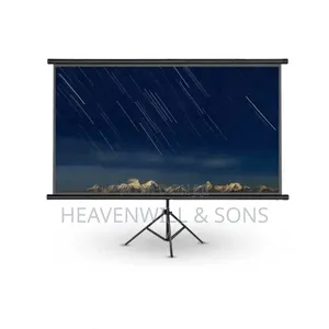 150 Inches (332cm × 187 Cm) Portable Projectorscreen With Tripod Stand