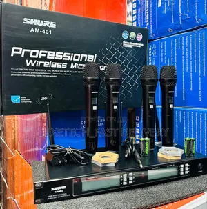 Shure Professional 4-Channel Uhf Wireless Microphone System (4 Mics)