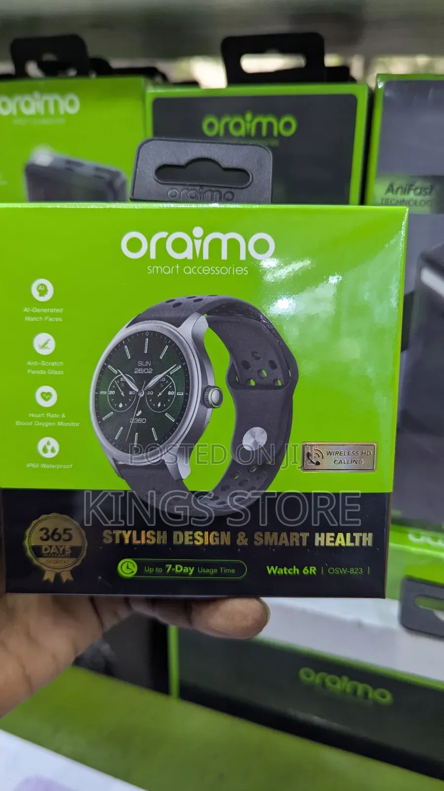 Oraimo Watch 6r 1.39'' Anti-Scratch Ip68 Smart Watch