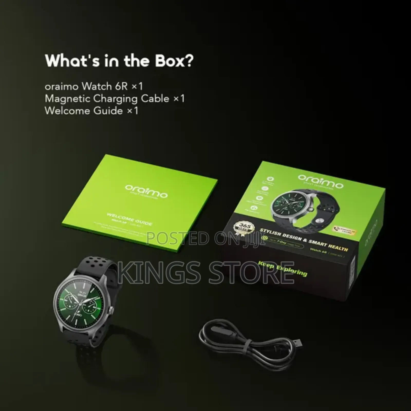 Oraimo Watch 6r 1.39'' Anti-Scratch Ip68 Smart Watch
