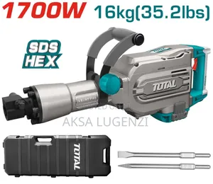 Total Industrial Demolition Hammer 1700w (Sds Hex) – Heavy Duty