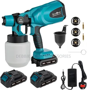 Portable Hvlp (High Volume Low Pressure) Cordless Paint Spray Gun.