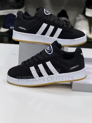 Men's Leather Sneaker Shoes or Viatu Vya Raba in Royal Adidas Campus