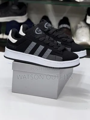 Men's Leather Sneaker Shoes or Viatu Vya Raba in Royal Adidas Campus