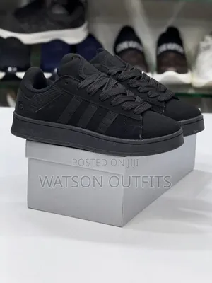 Men's Leather Sneaker Shoes or Viatu Vya Raba in Royal Adidas Campus