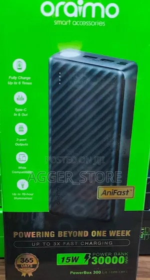 Oraimo Powerbox 300 30000mah Original Powerbank