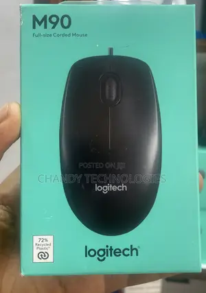 Original Logitech M90 Full-Size Corded Mouse.