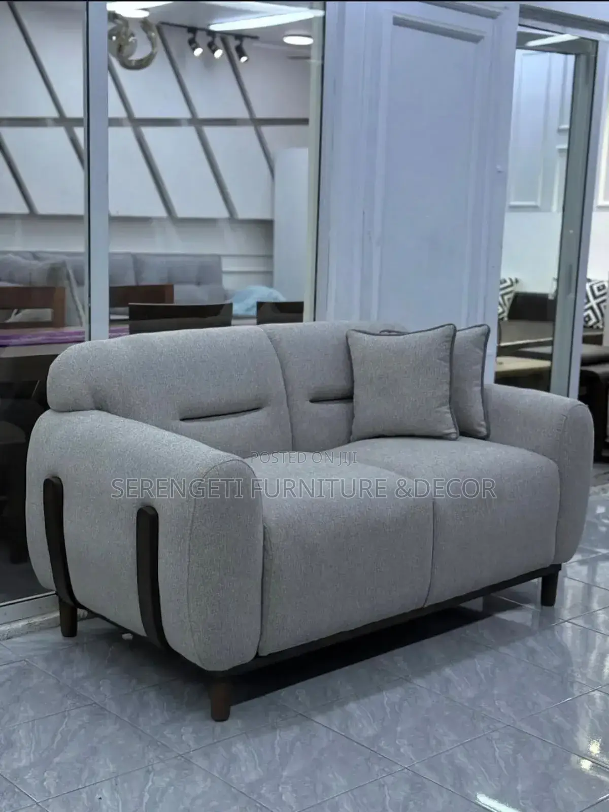 Sofa Set Ya Watu Wawili Mixer Mbao