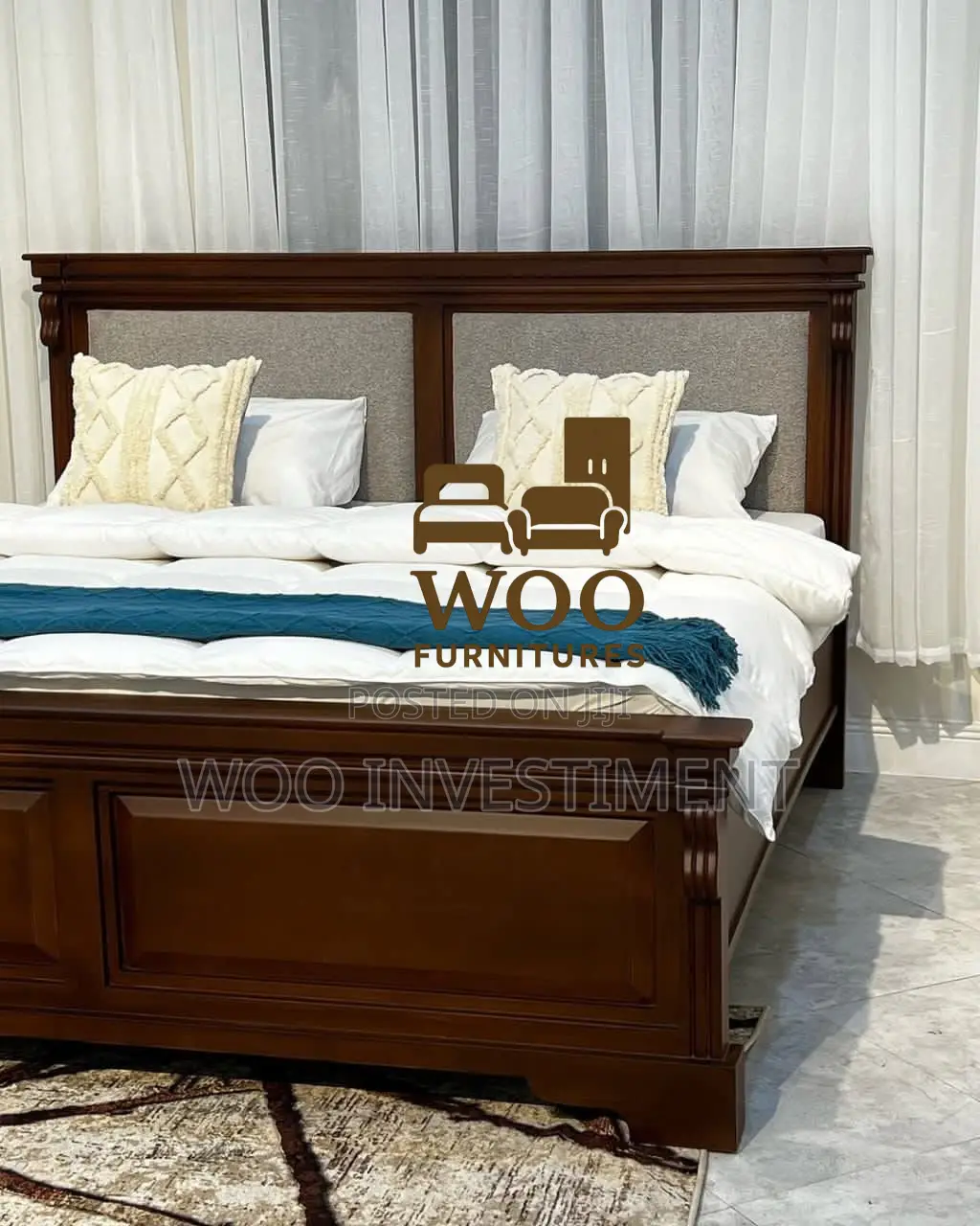 Vitanda Vya Kisasa Vya Mbao (Classic Woodbeds) Size Zote