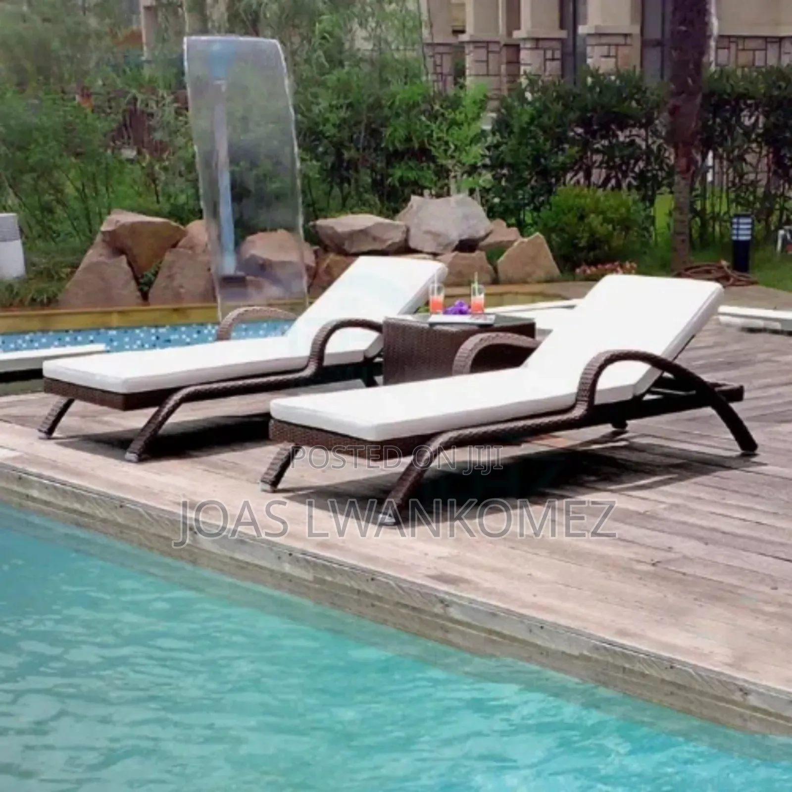 Outdoor Sun Lounge Cushion(Pool Courtyard Resort)