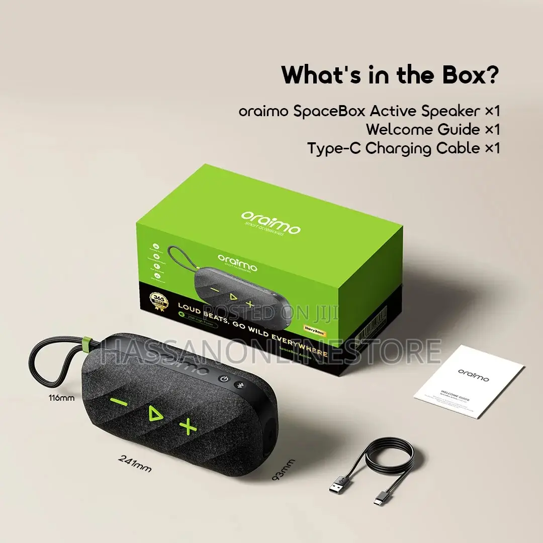 Oraimo Spacebox Active 25w Powerful Fm Custom Wireless Speaker