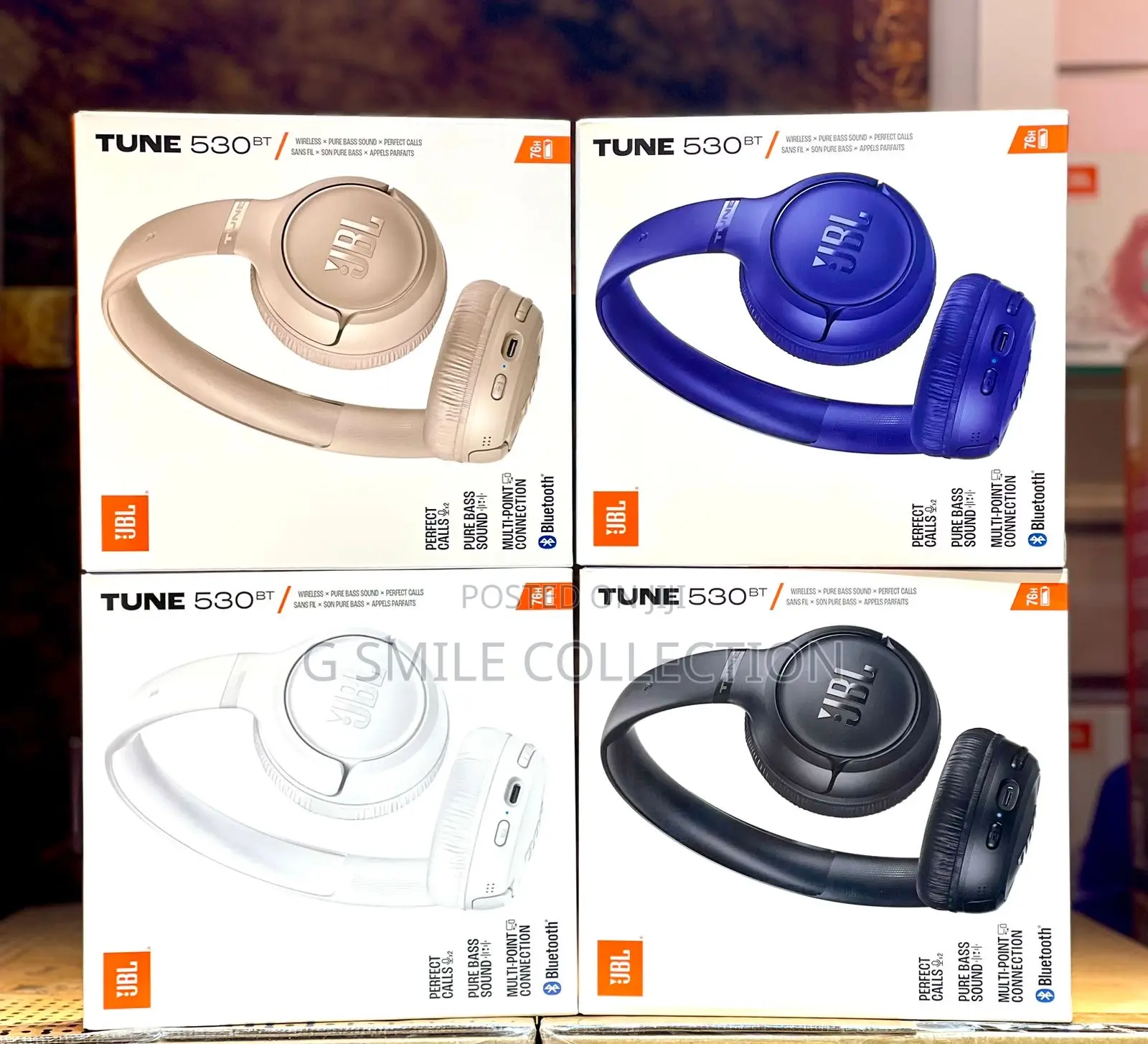 JBL Tune 530 Bt Wireless on-Ear Headphones