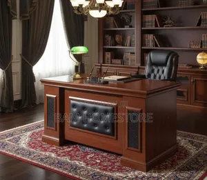 Executive Mahogany Office Desk Luxury Presidential Director Table120cm