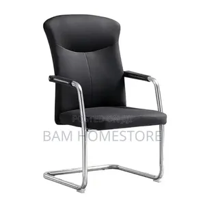 Executive Leather Office Guest Chair - Modern 037c Cantilever Design
