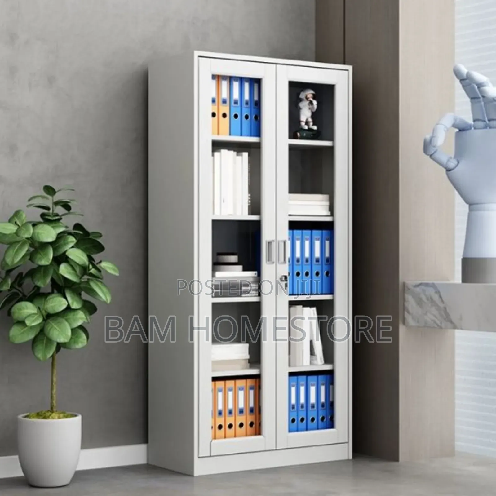 Modern Xs 173 Glass Door Filing Cabinet - Professional Office Storage