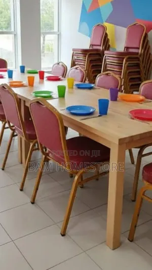 Classic Red and Gold Banquet Chair - Durable Stacking Event Seating