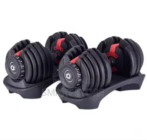 24kg Adjustable Dumbbell 2 Pair (Single – Spin Lock)