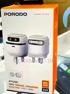 Porodo Ayoun Mini Traveller Charger 65w