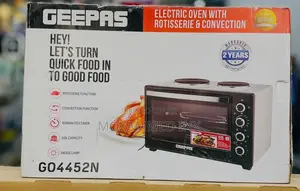 Geepas Electric Oven With Rotisserie Convection Model Go4452n