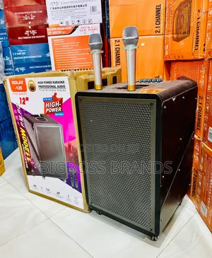 Kolav-128
 Rechargeble Speaker 
With 2 Wireless Microphone